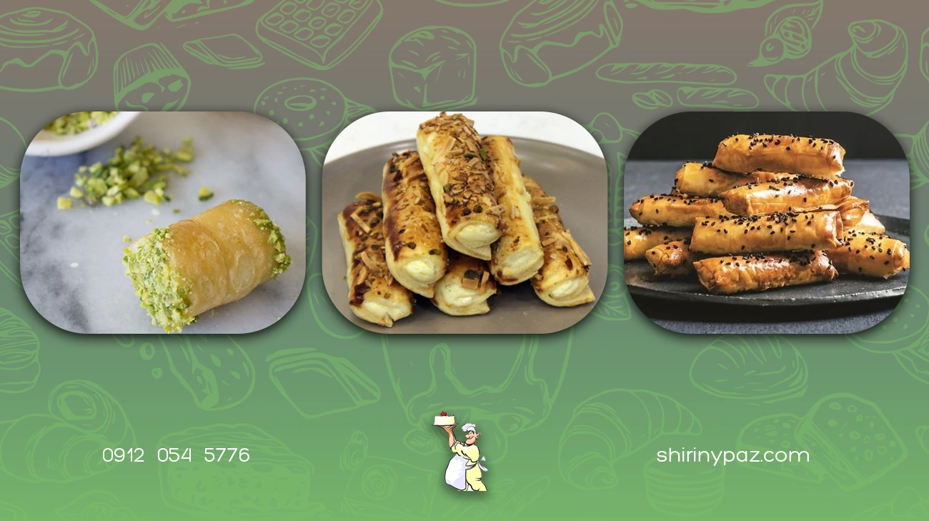 انواع شیرینی ساق عروس